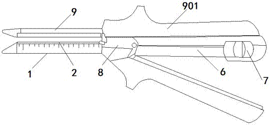 Straight Cutting Stapler with Intermediate Bridge Structure