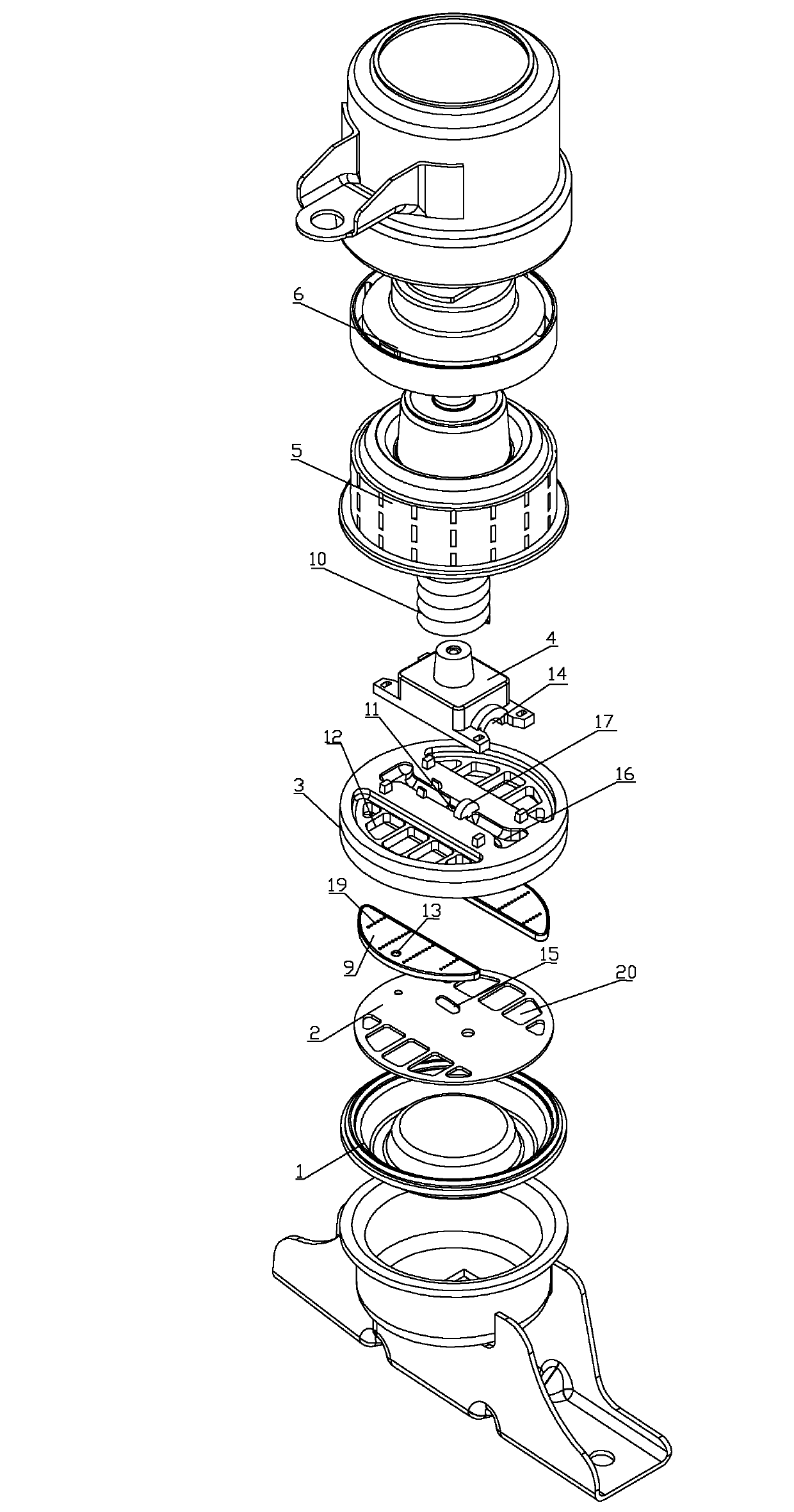 Dual-channel hydraulic suspension of engine