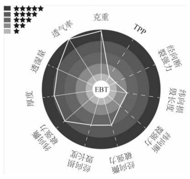 Aramid viscose fabric EBT value protection grade evaluation method