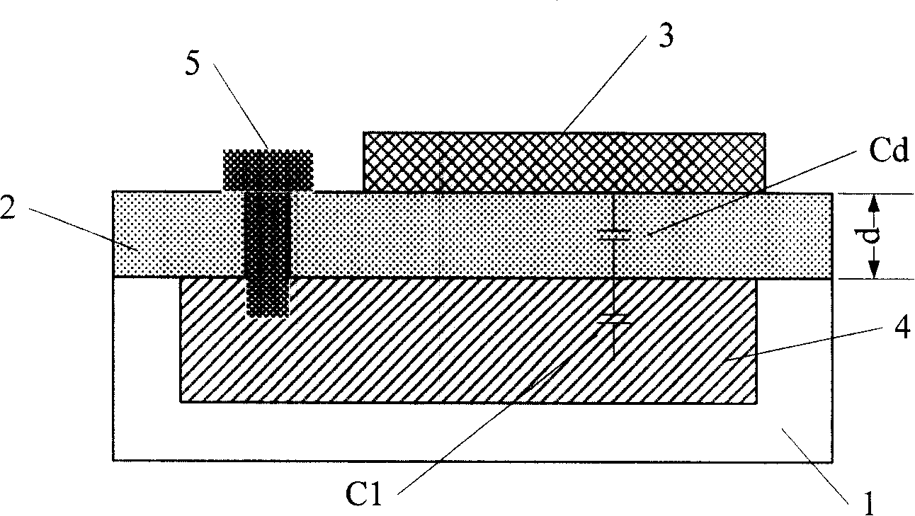 Method for reducing stray capacitance in analogue circuit