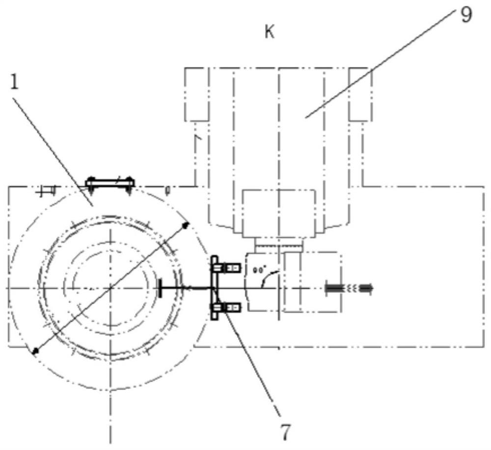 Inclined oil hole machining method for sliding rotor of water turbine