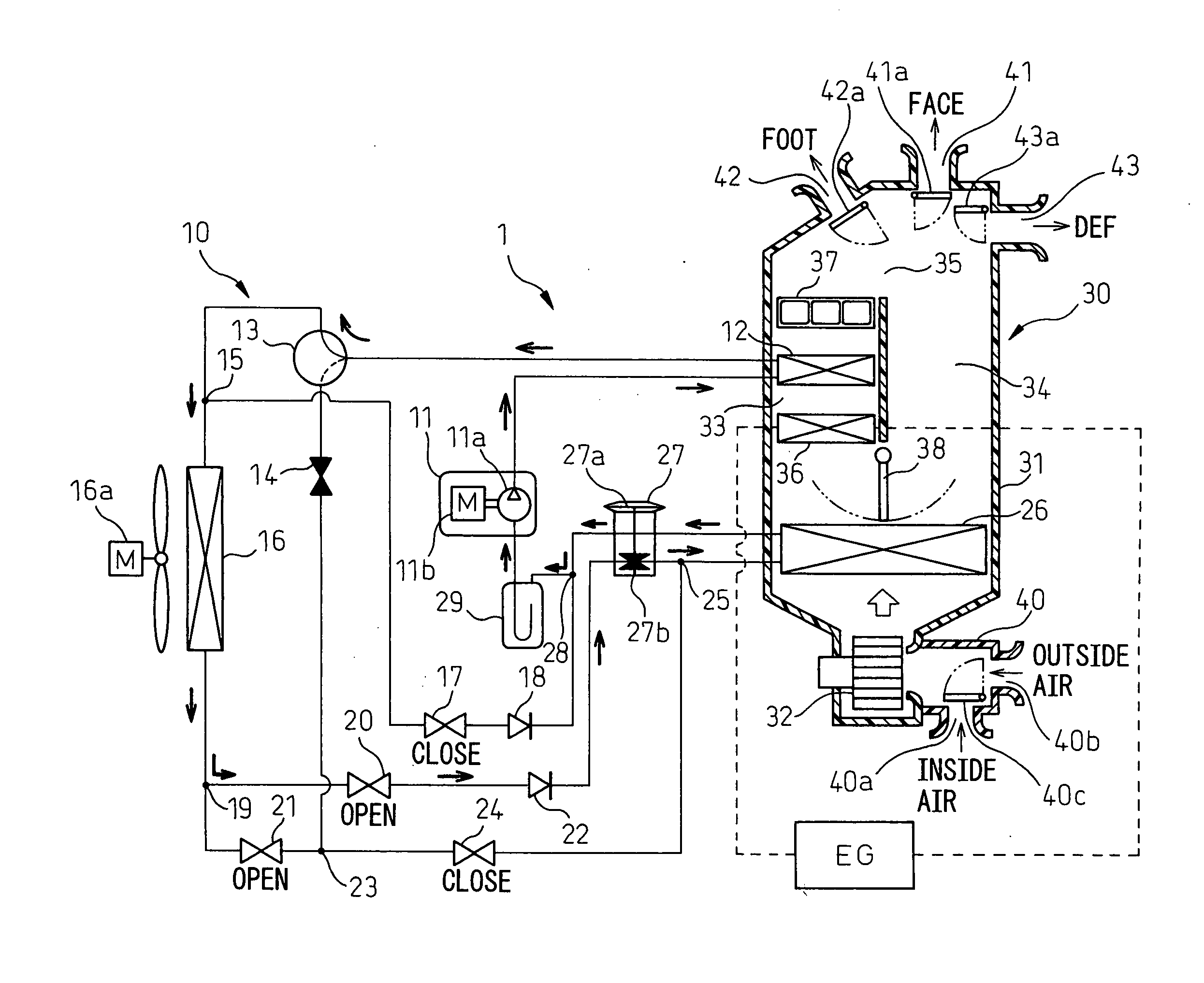 Vehicular air-conditioning system