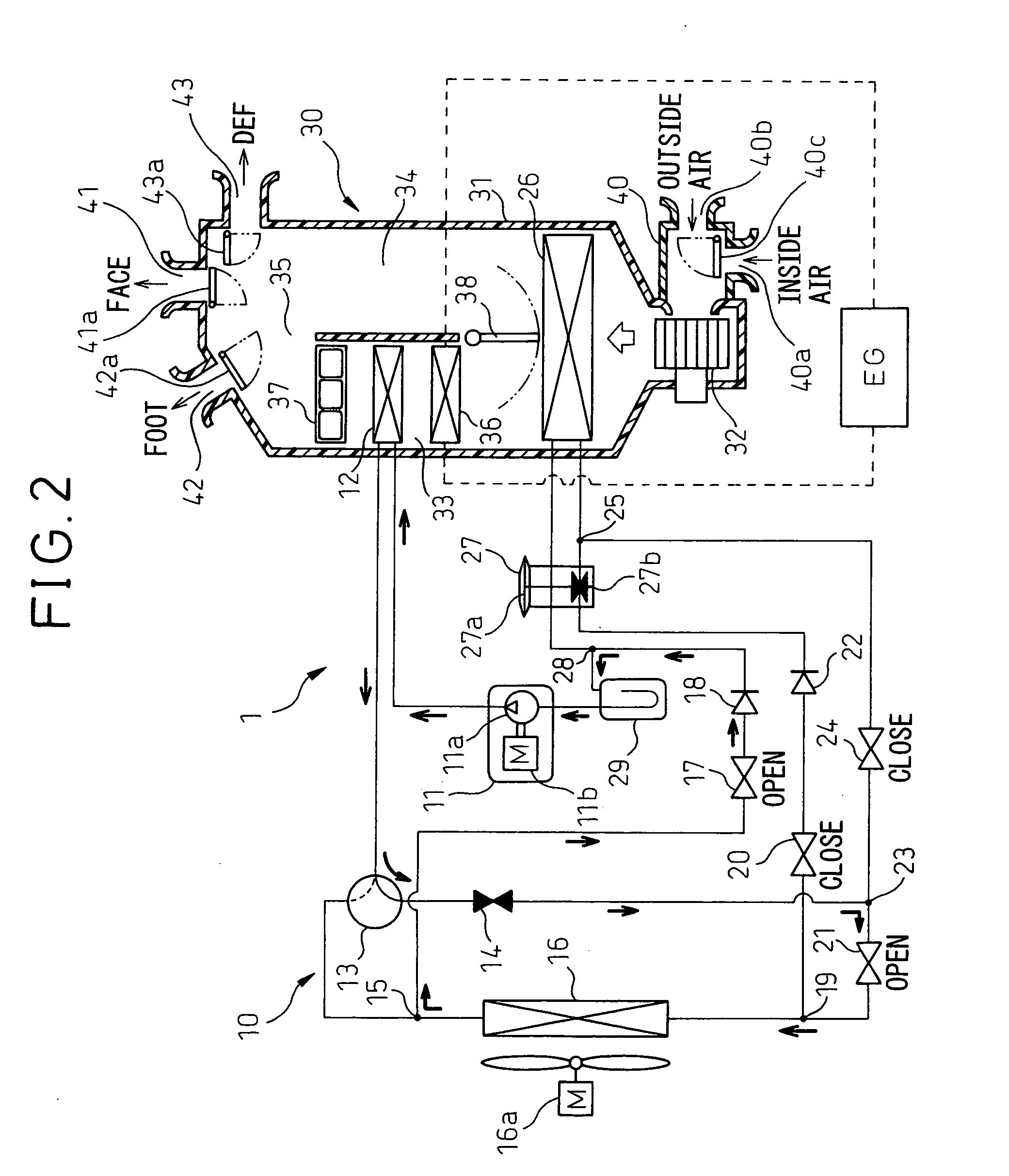 Vehicular air-conditioning system