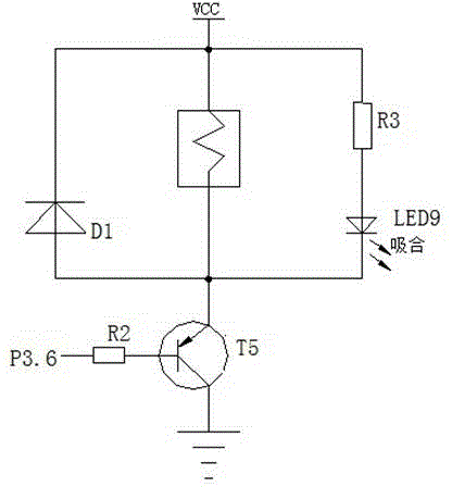 Automobile unlocking device for automatically detecting alcohol and realization method thereof