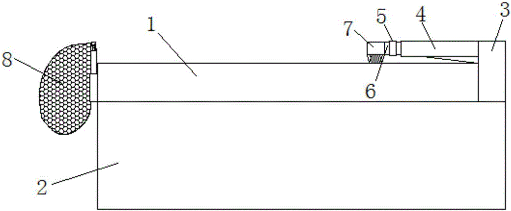 Platform scrap sweeping device for machining