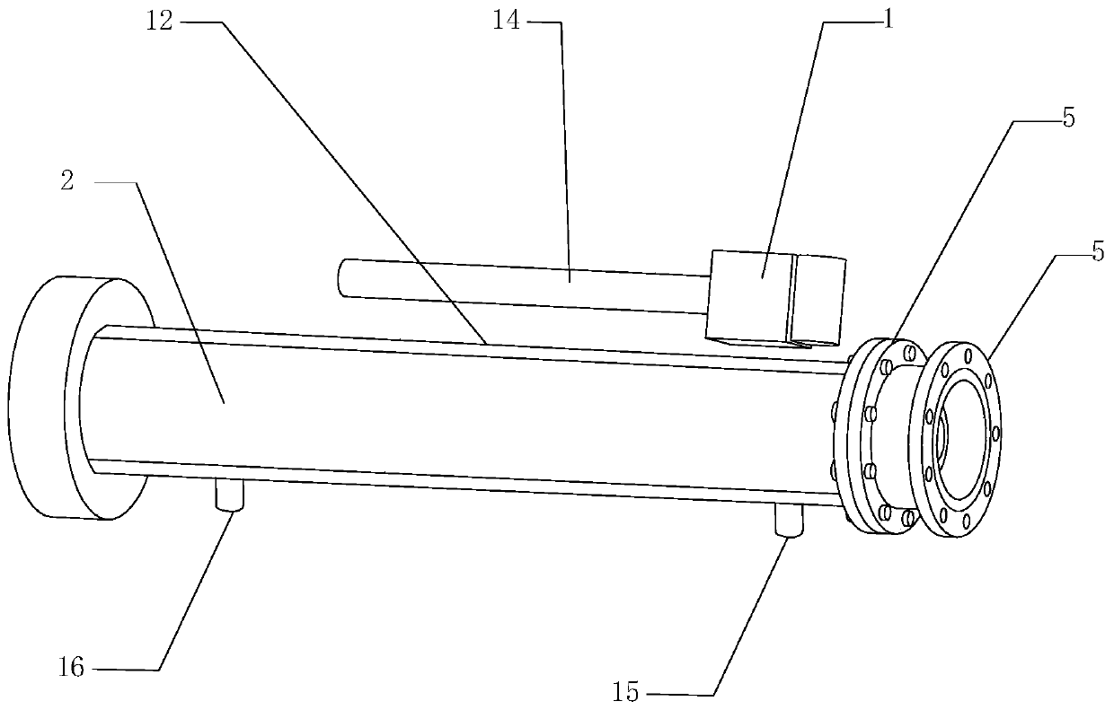 Pneumatic advancing-retreating belt sweeping and protection device with short and exquisite structure