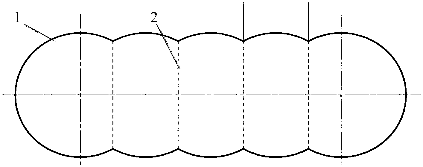 Continuous air inflating structure for hangar