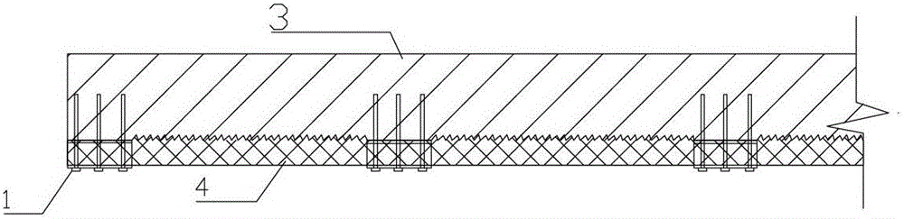 A kind of reinforced structure and its construction method to ensure the common stress of new and old concrete structures