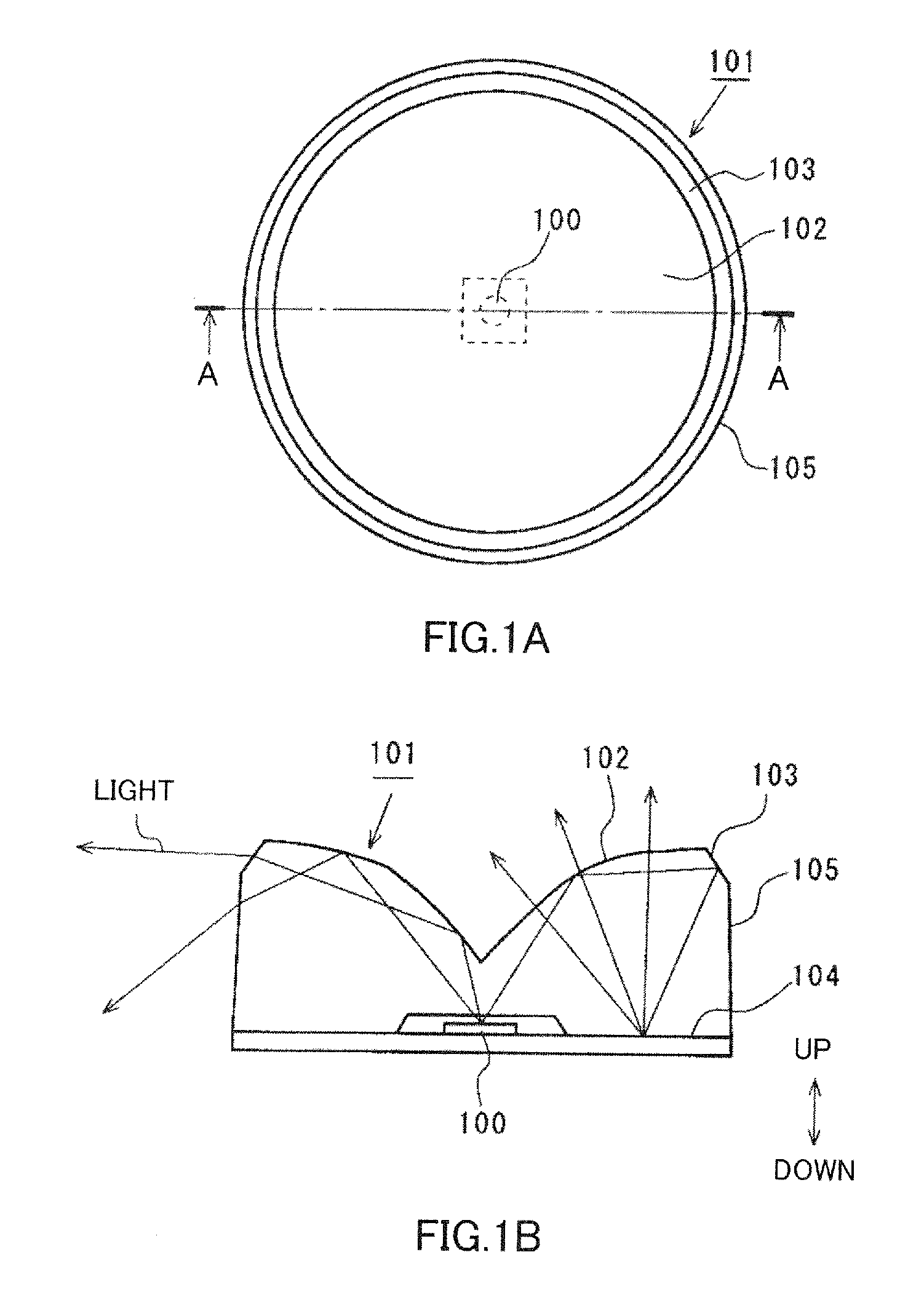 Luminous flux control member and illumination device