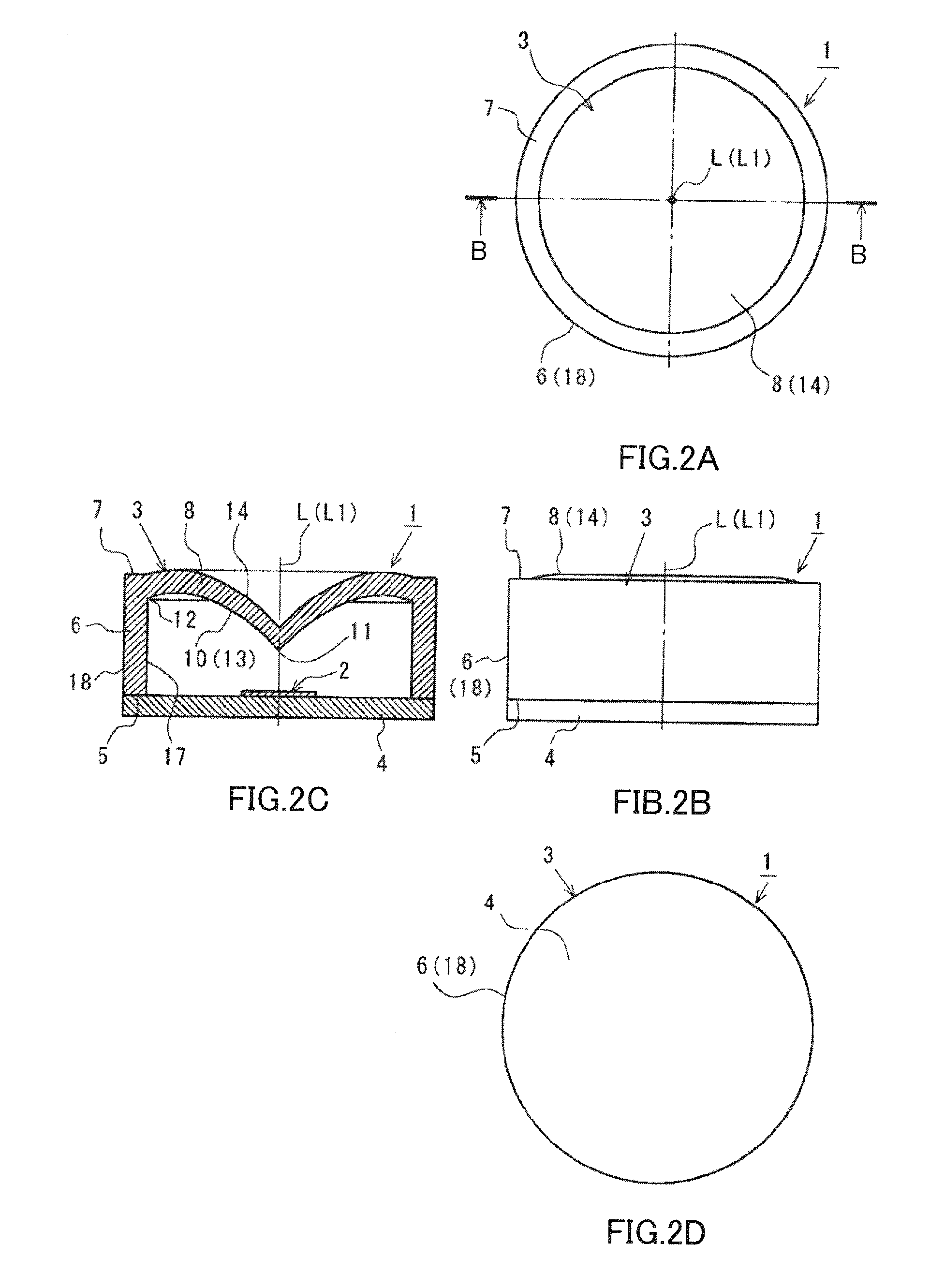 Luminous flux control member and illumination device