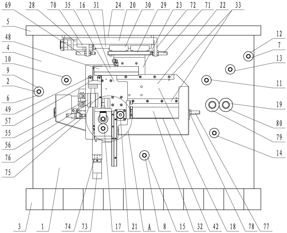 Composite device for three-proofing suede sofa fabric