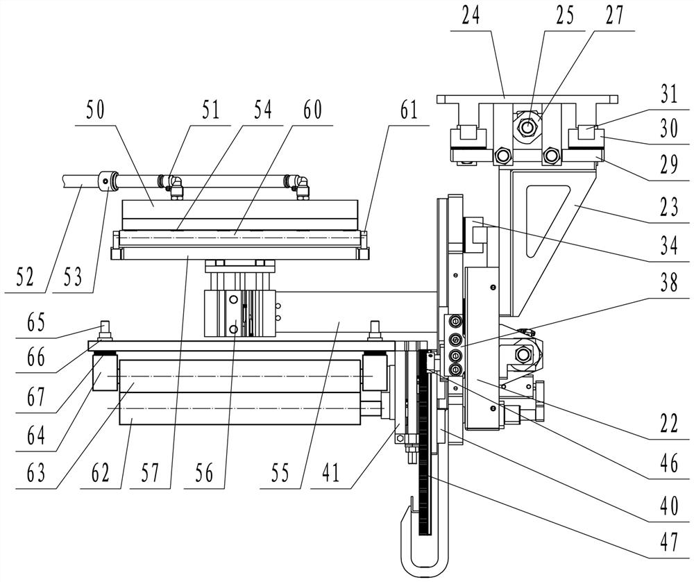 Composite device for three-proofing suede sofa fabric