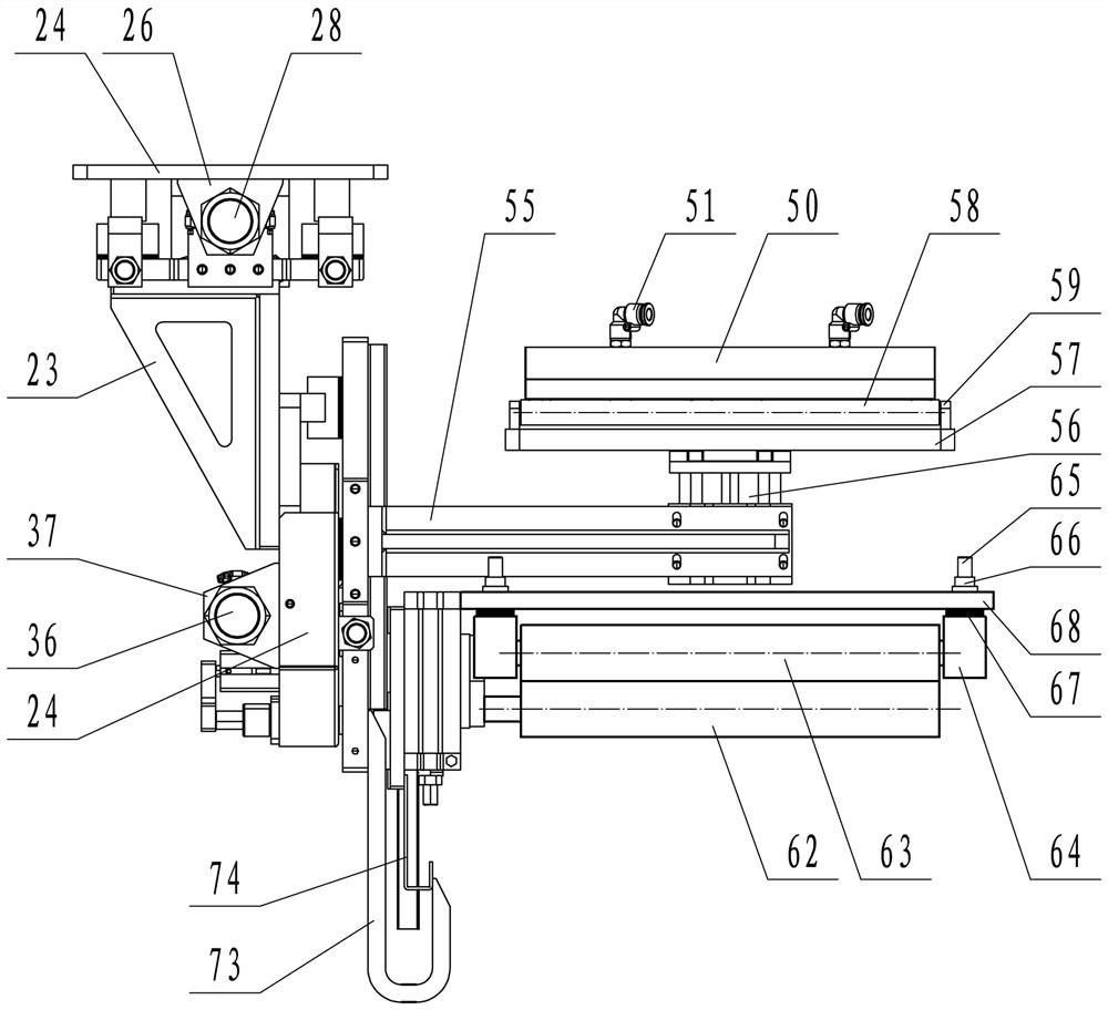 Composite device for three-proofing suede sofa fabric