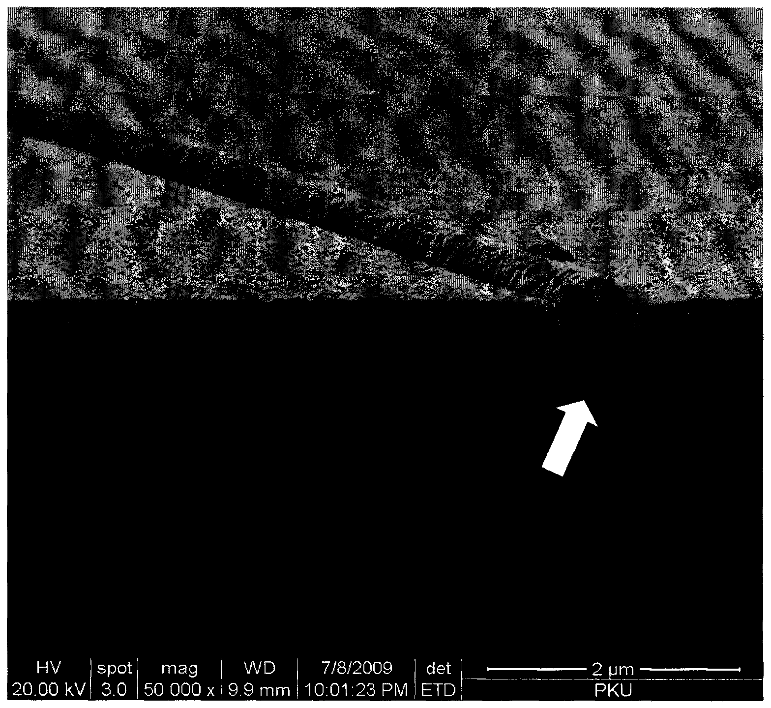 Method for preparing nanometer channel with molybdate nanowires