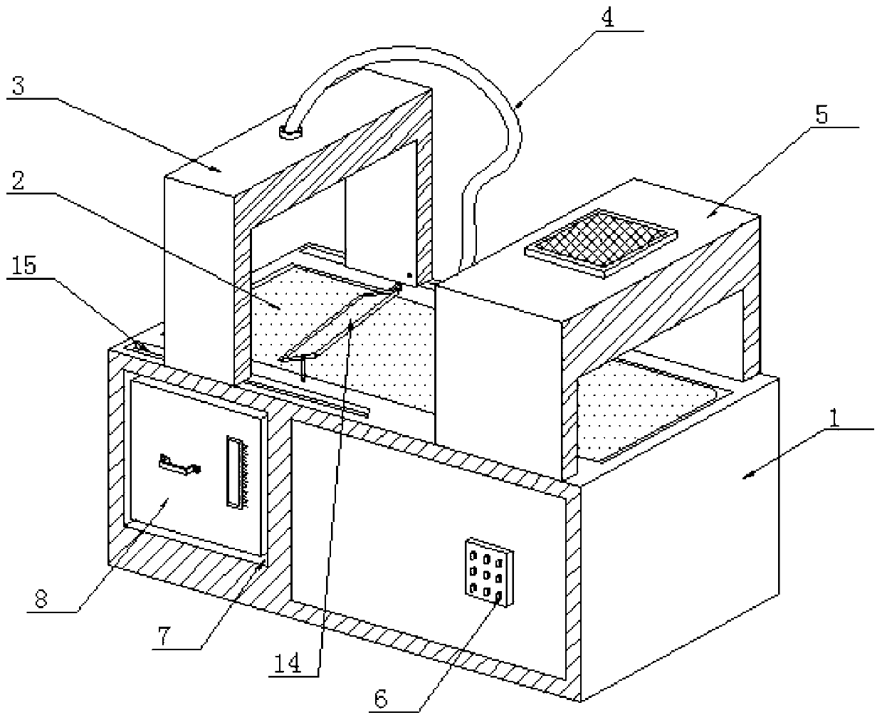 A modular cleaning and drying integrated equipment based on nut processing