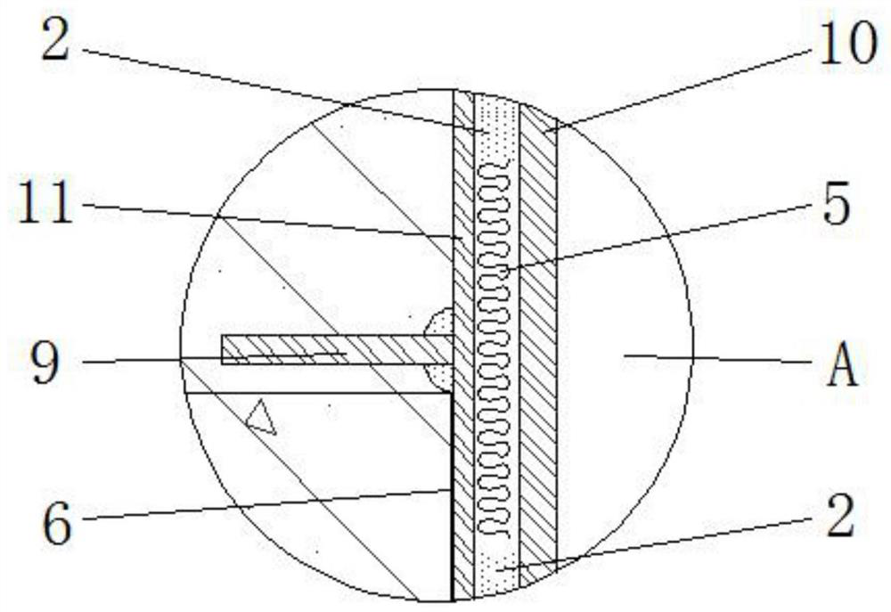 Original roof pipeline waterproof structure of reconstruction project and construction method thereof