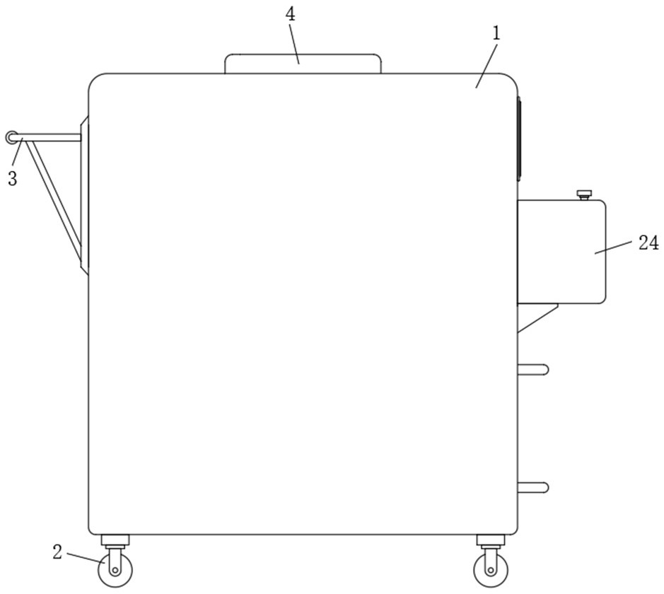 An automatic cleaning device for sports basketball