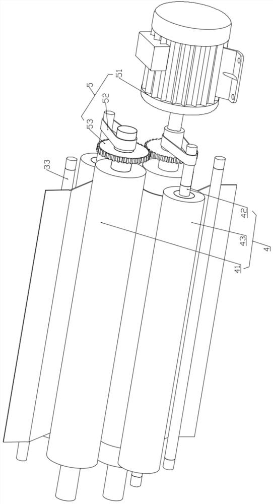 Cloth arrangement device for luggage fabric processing