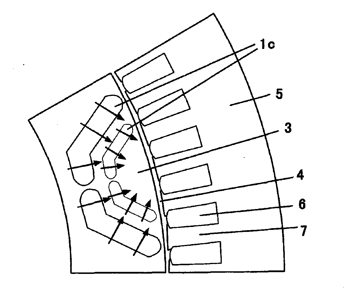 Vehicle permanent magnetic synchronous motor and stator iron core capable of weakening magnetic resistance moment