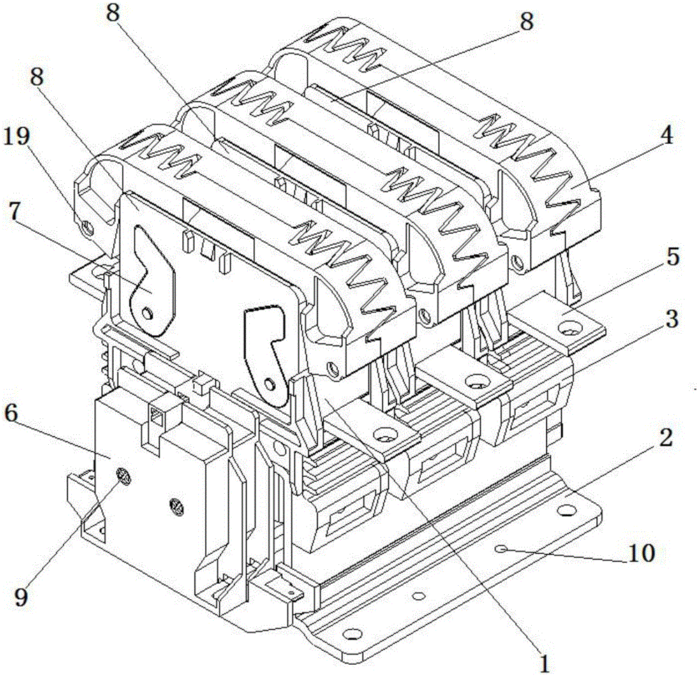 High-voltage DC contactor for rail transit