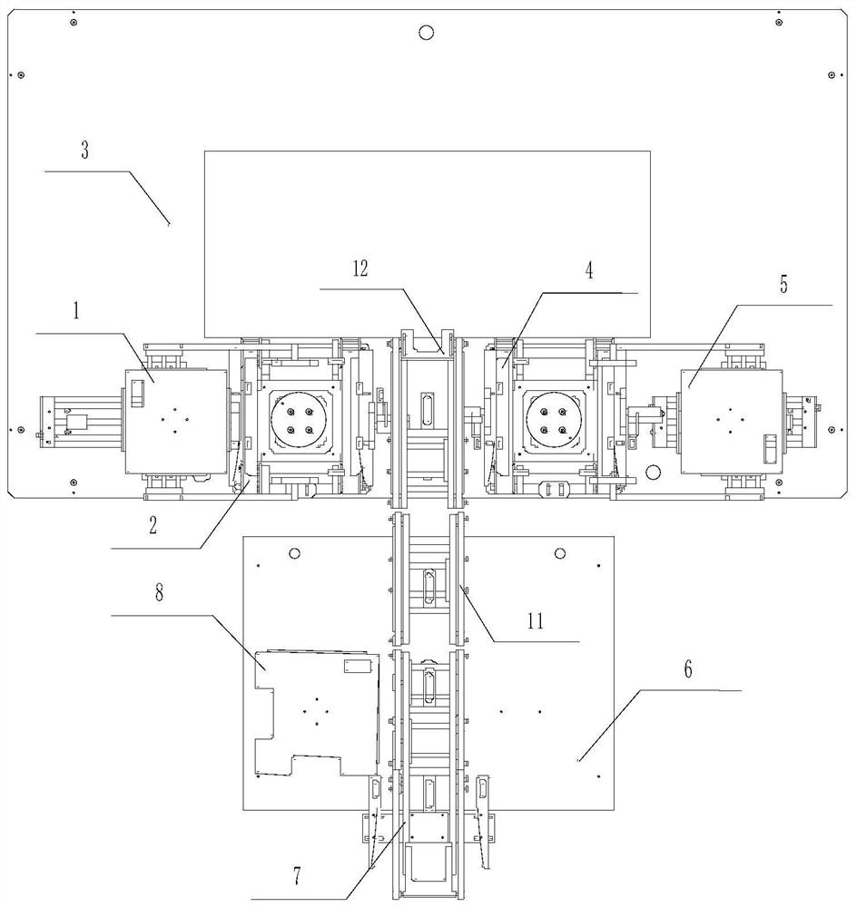 Feeding and piece arranging device for electric injection furnace