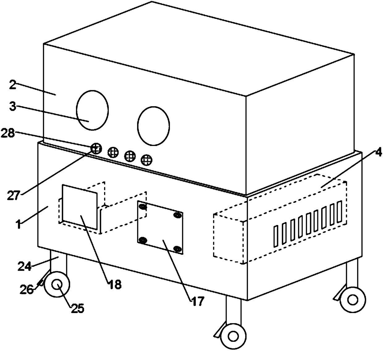 Infant incubator for obstetrics department