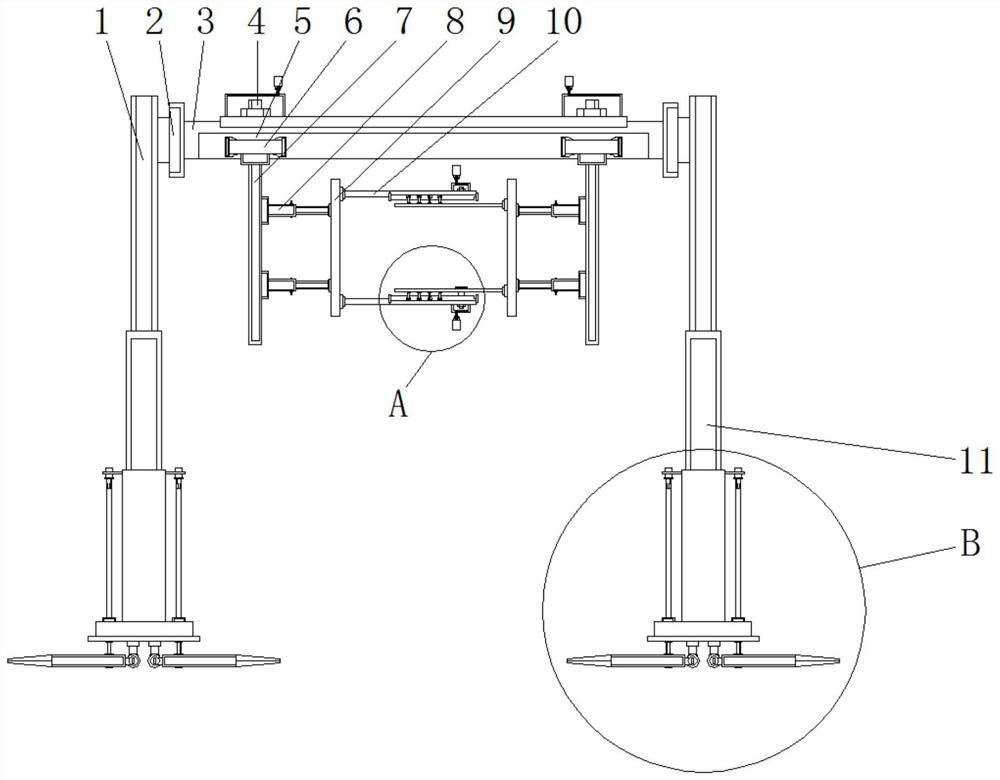 A fixed frame for anti-theft power station monitoring