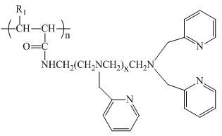 A kind of pyridine amine chelating resin for removing heavy metal cations in strongly acidic wastewater and preparation method thereof