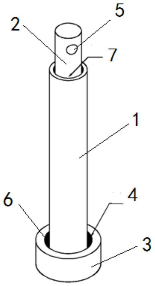 Inner hole protection device and method during long-barrel-shaped part heat treatment carburizing