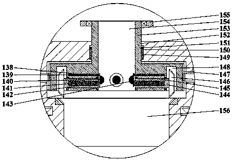 Writing brush cleaning device