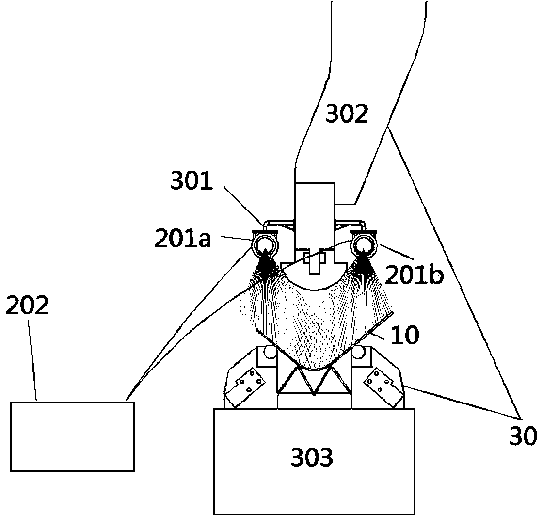 Plate bending angle detection device and method