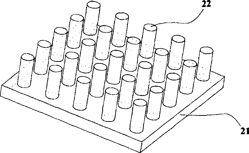 Method for growing active area epitaxial wafer of nanometer folded structure