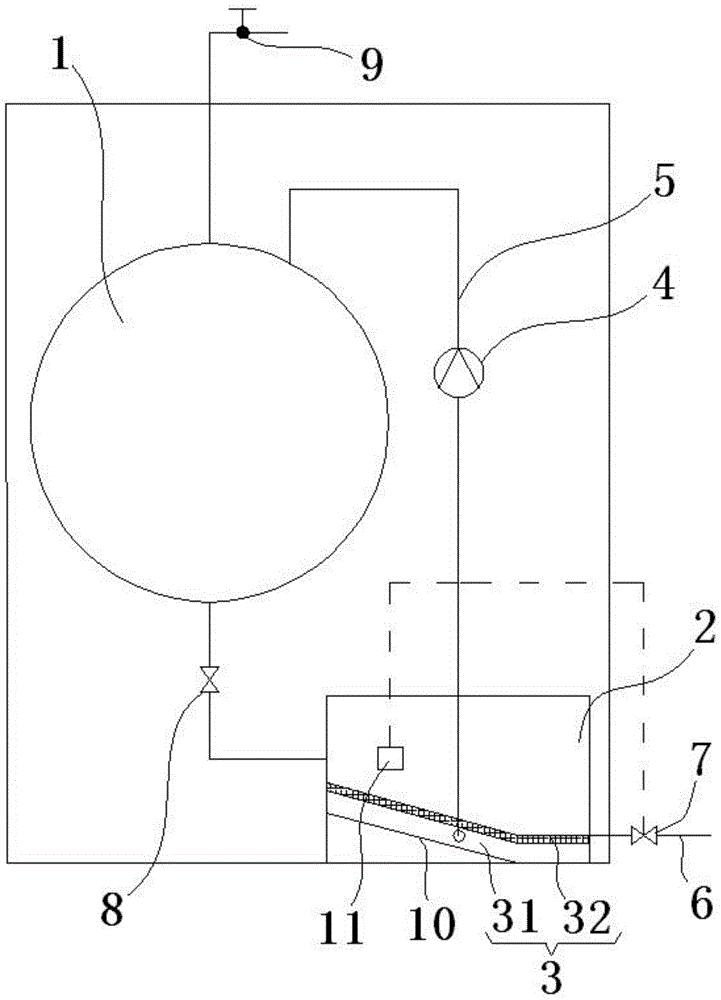 Water recovery control system used for washing machine