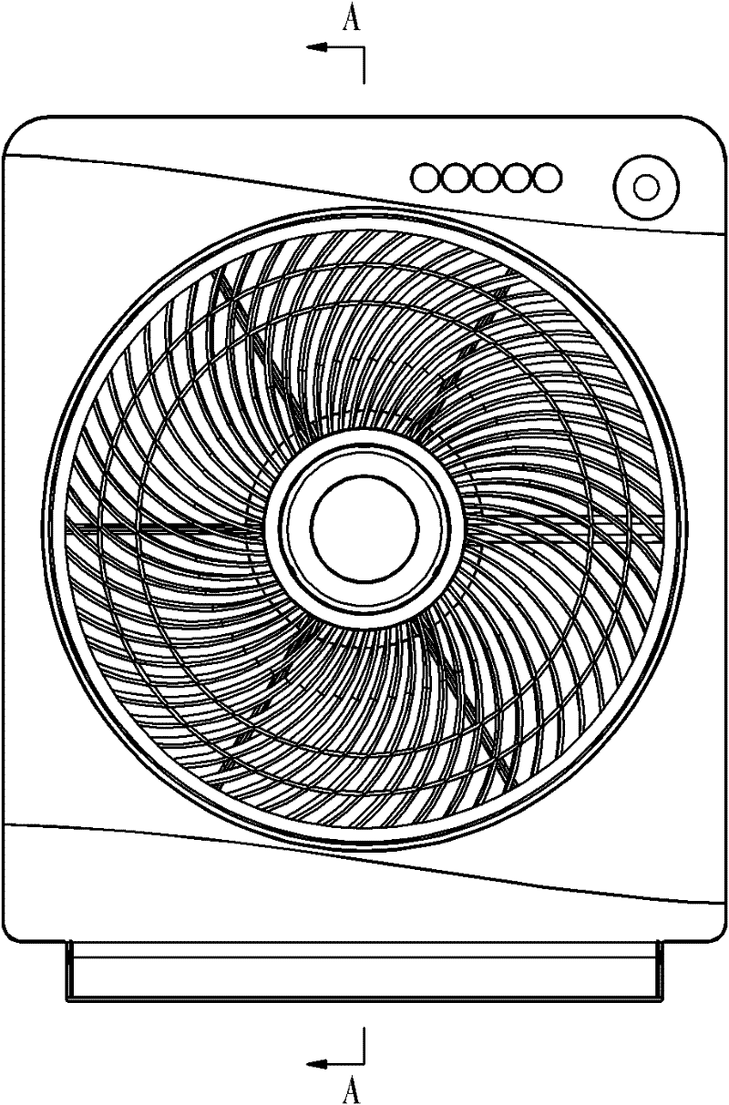 Air guide mechanism of box fan