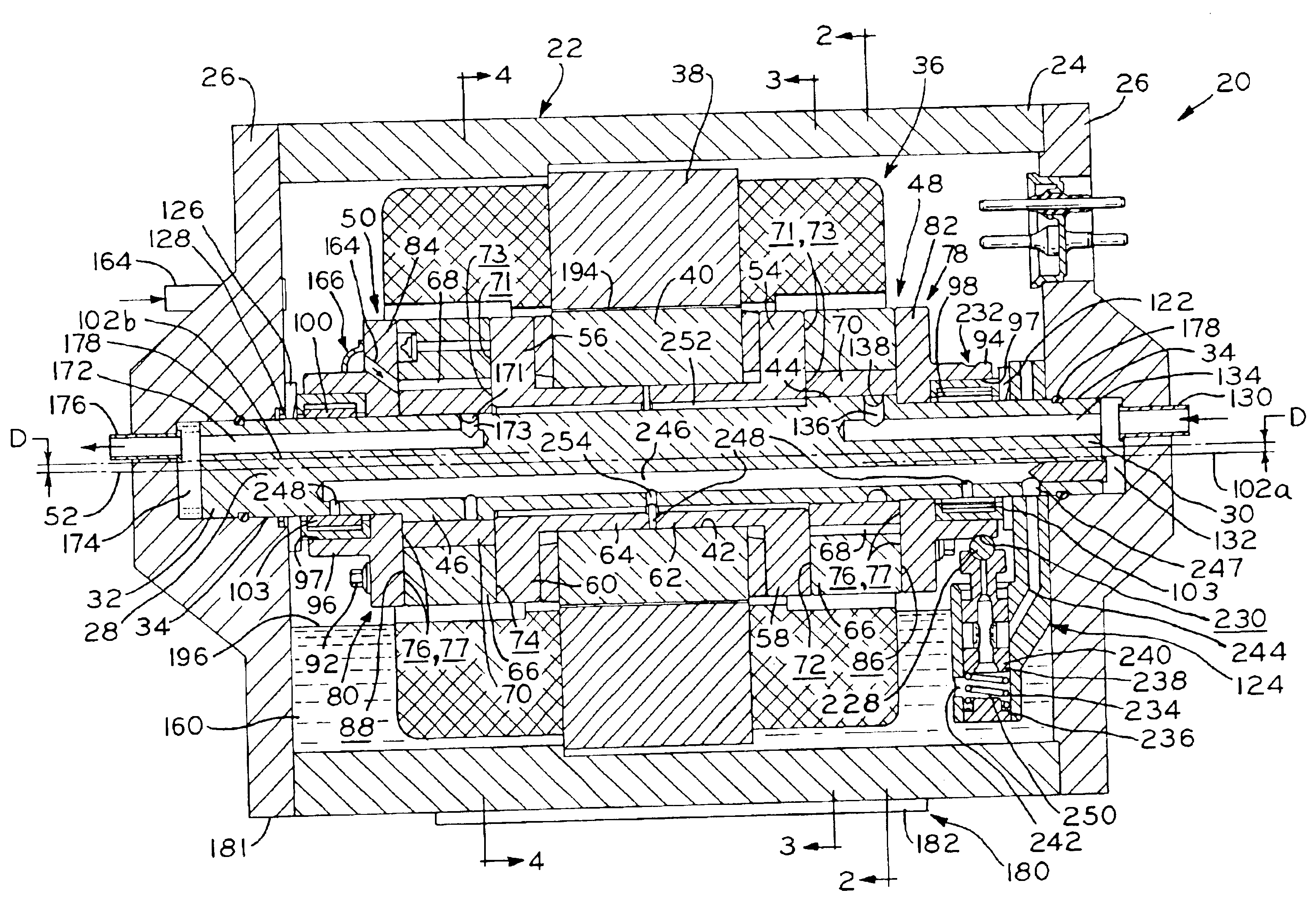 Horizontal two stage rotary compressor