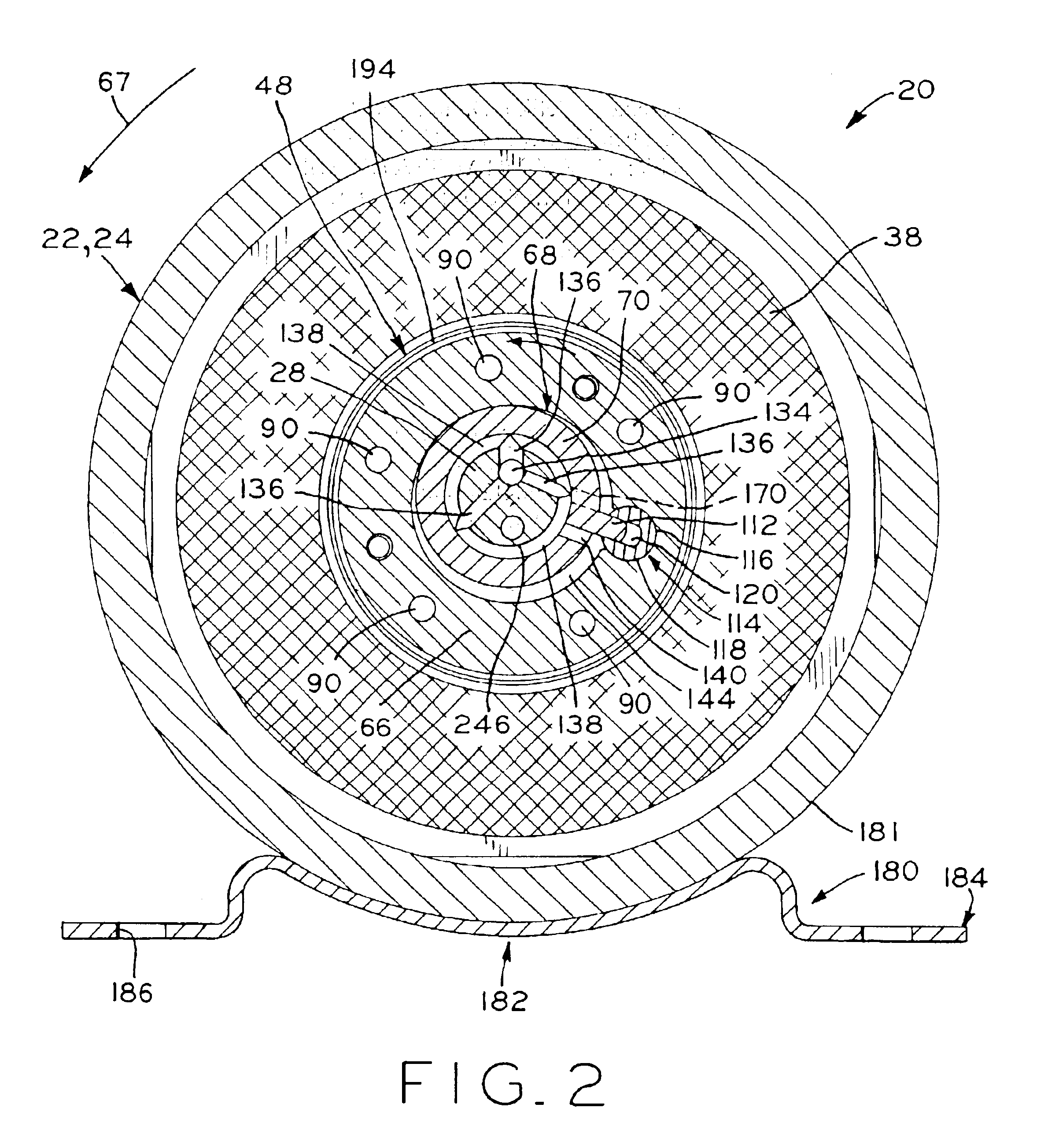 Horizontal two stage rotary compressor