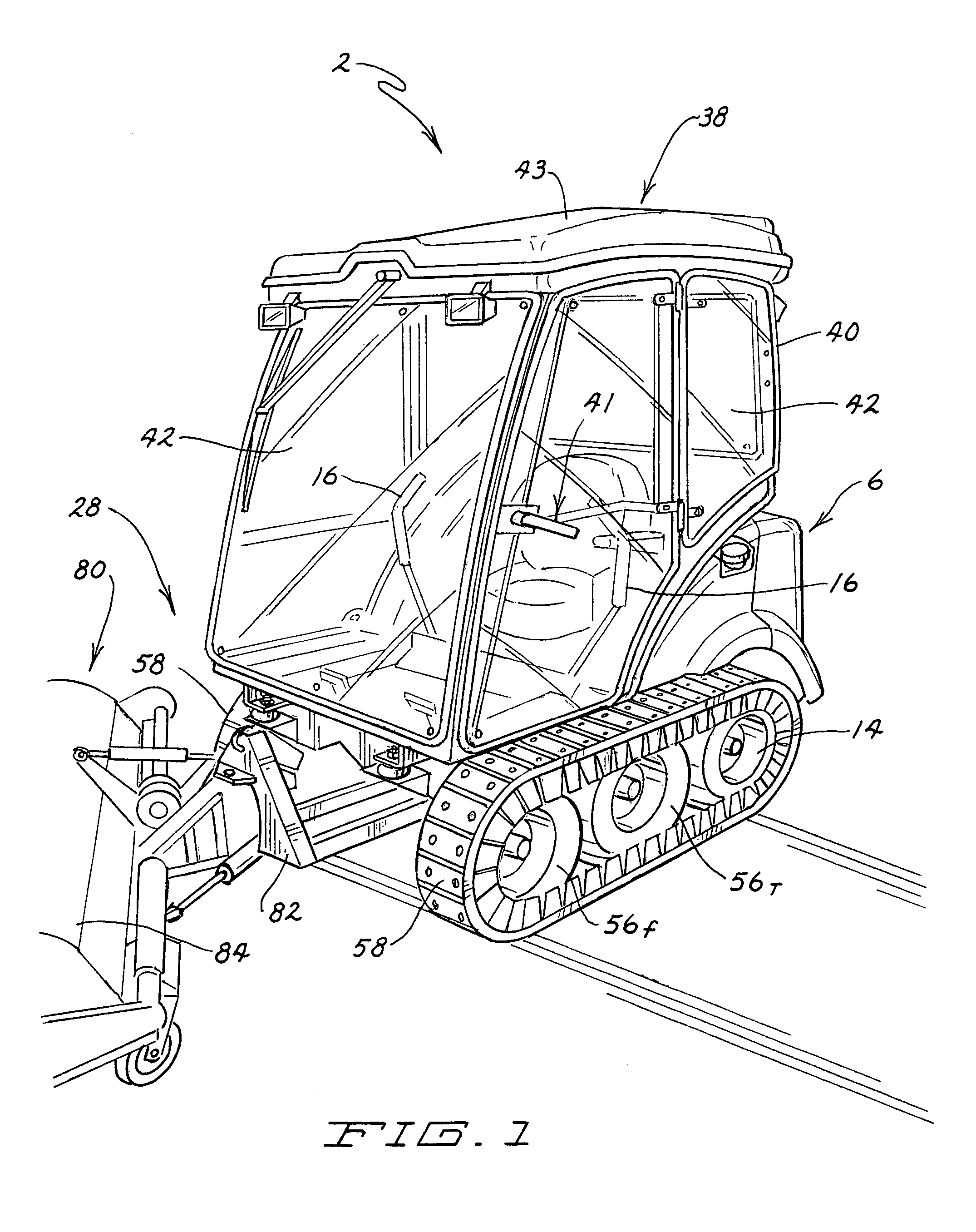 Mower with ground following cutting deck and weight transfer between deck and frame