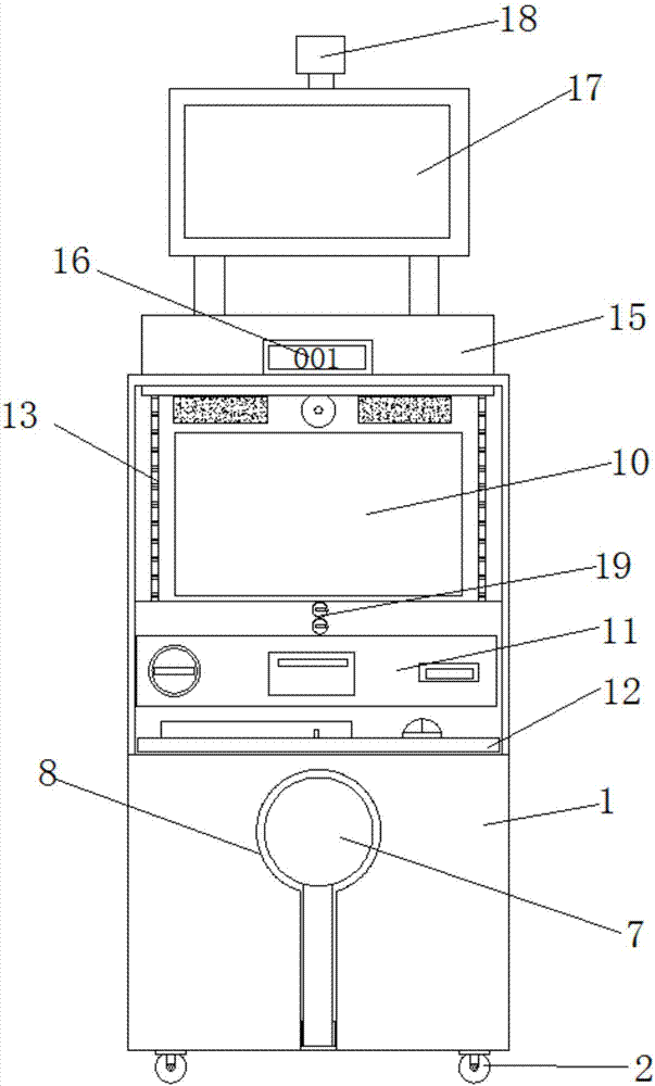 Intelligent hospital registration booking equipment based on Internet-of-Things technology