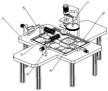 Paleontological fossil surface repairing treatment device for elemental analysis