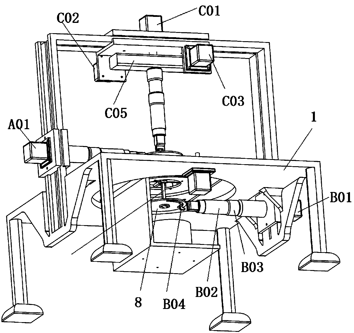 Six-dimensional force sensor calibration device and method