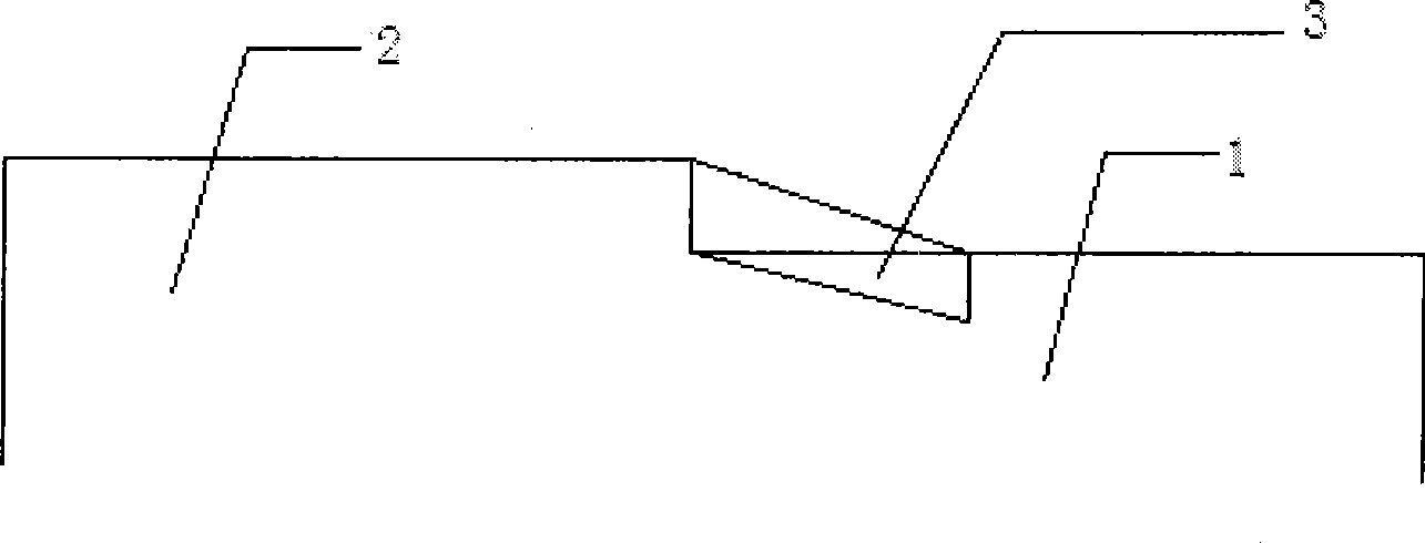 Rapid patching material for cement concrete pavement faulting of slab ends and patching method thereof