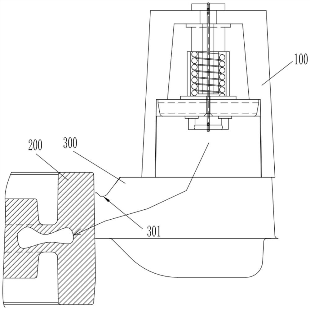 Injection riser and riser device for improving internal defects of castings