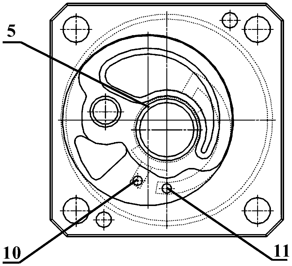 Sliding bearing self-circulation cooling oil lubrication system for meshing gear pump