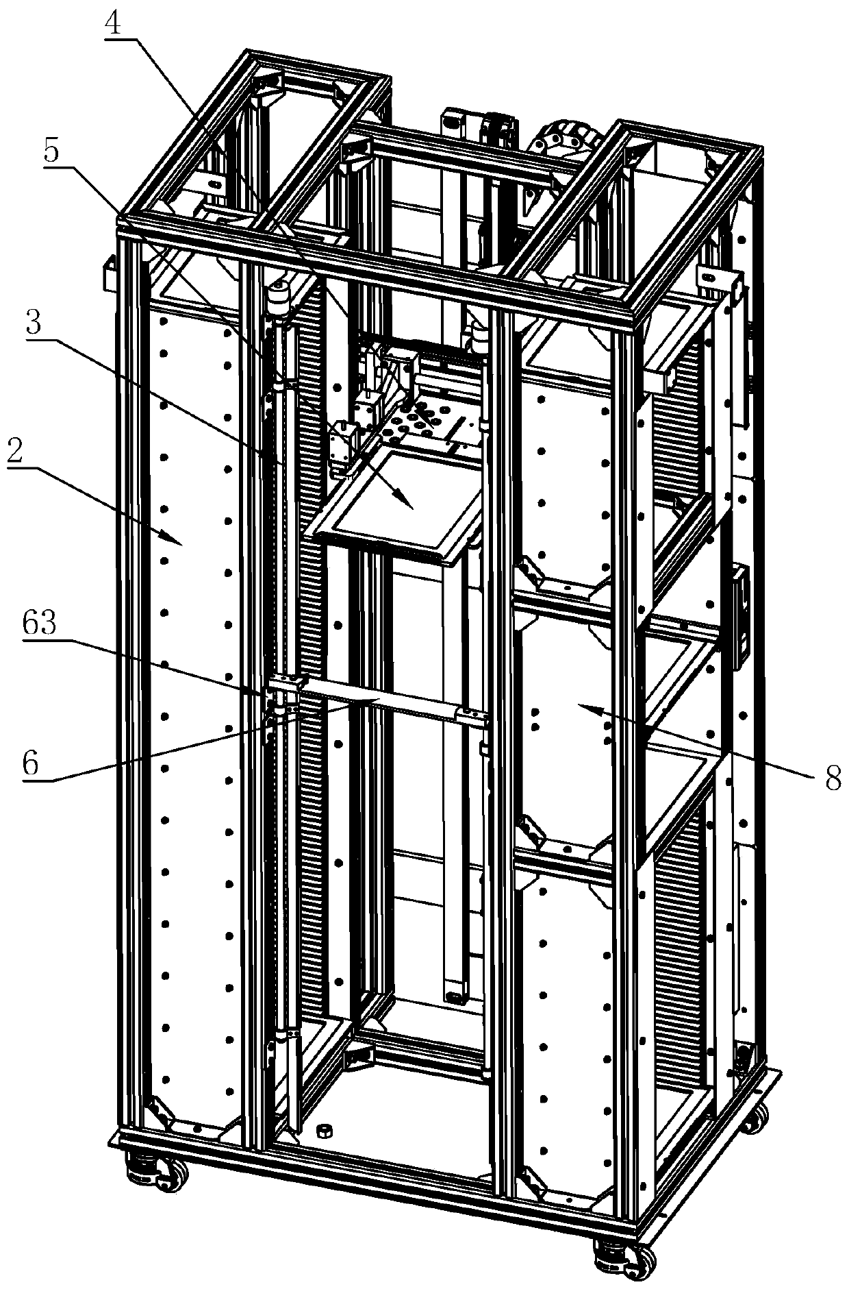 Intelligent file storage box and storage method thereof