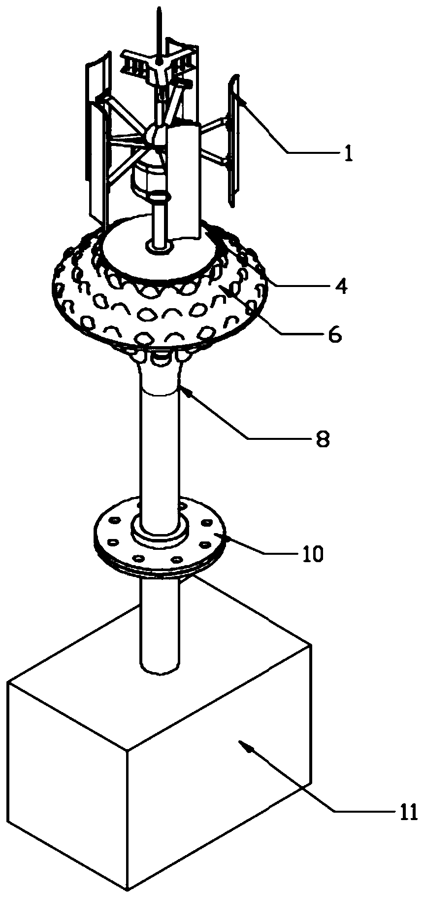 Aerodynamics-based spontaneous device for catching water from air