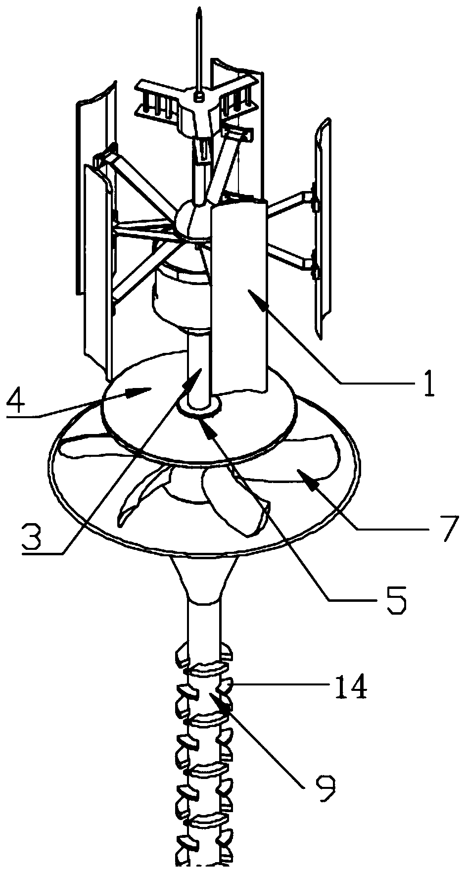 Aerodynamics-based spontaneous device for catching water from air