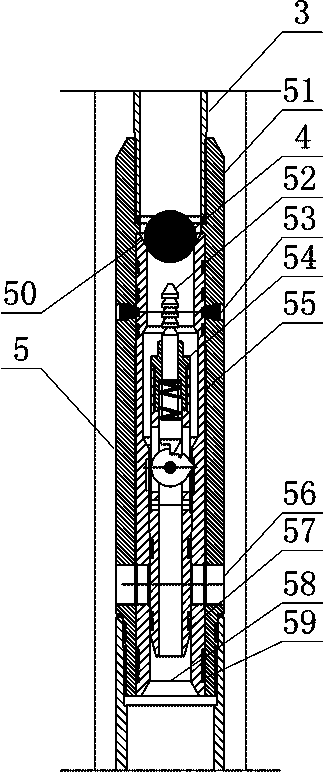 A single-pipe double-layer injection process string for carbon dioxide flooding