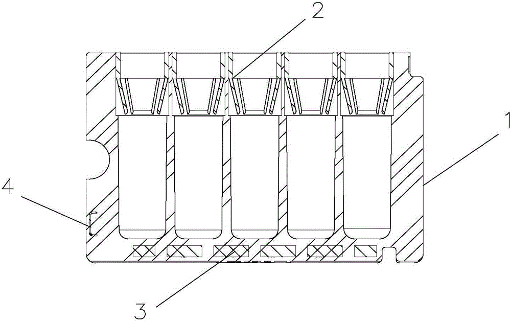 Midship core type sample rack