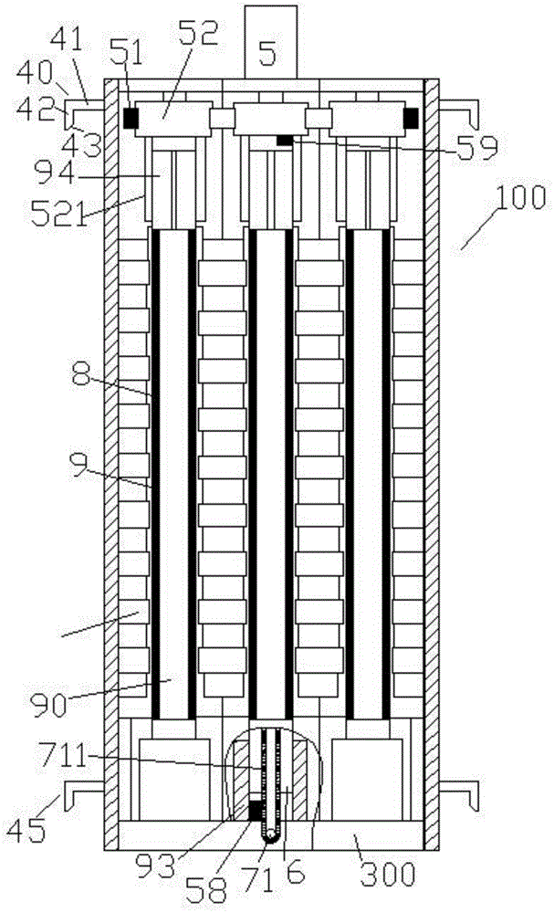 A waste gas treatment device that is easy to overhaul