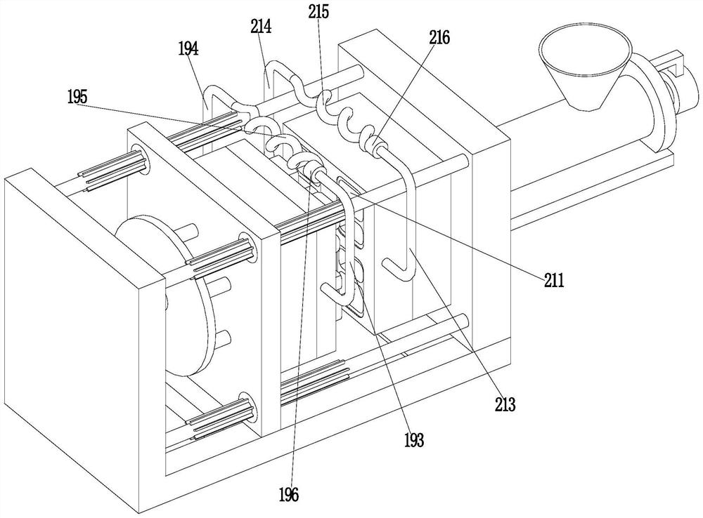 Degradable plastic packaging box injection molding process